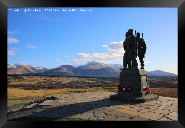 Honouring Sacrifice: The Commando Monument Framed Print by Jane Braat