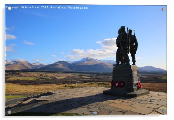 Honouring Sacrifice: The Commando Monument Acrylic by Jane Braat