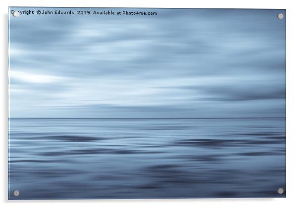 As time goes by, Snettisham Beach Acrylic by John Edwards