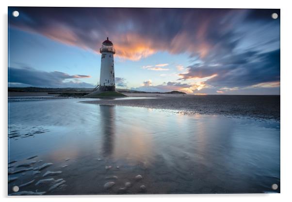 Point of Ayr sunset Acrylic by Jed Pearson