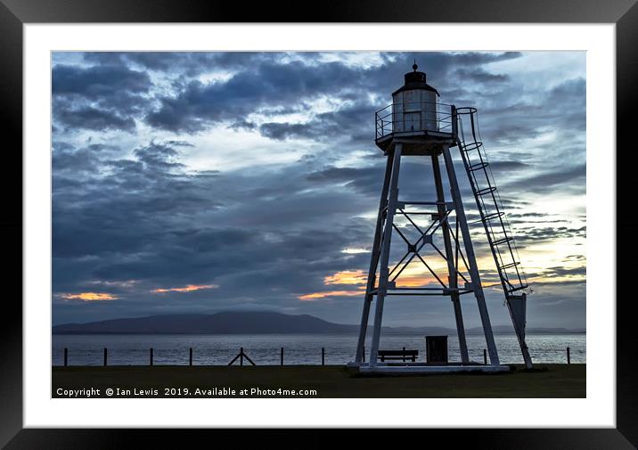 Evening Skies At Silloth Framed Mounted Print by Ian Lewis