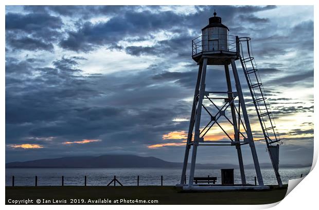 Evening Skies At Silloth Print by Ian Lewis