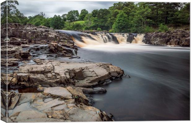 Low Force Upper Teesdale Canvas Print by John Ellis