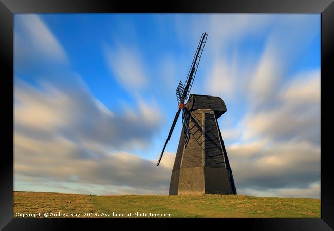 Rottingdean Windmill Framed Print by Andrew Ray