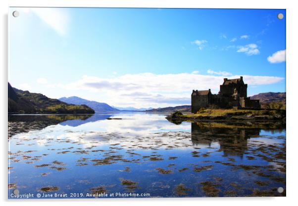 Eilean Donan Castle Acrylic by Jane Braat