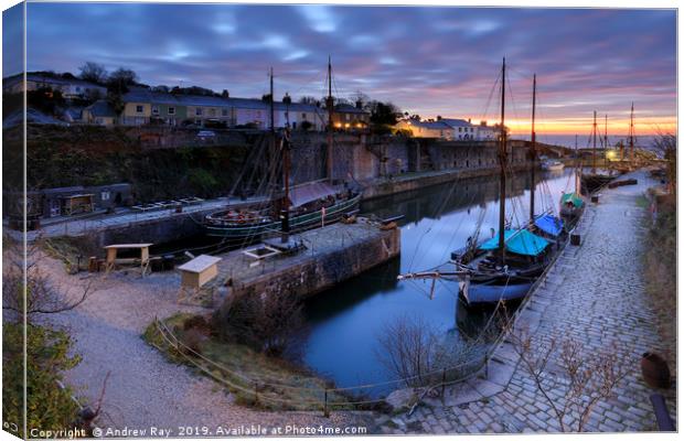 Early morning at Charlestown Canvas Print by Andrew Ray