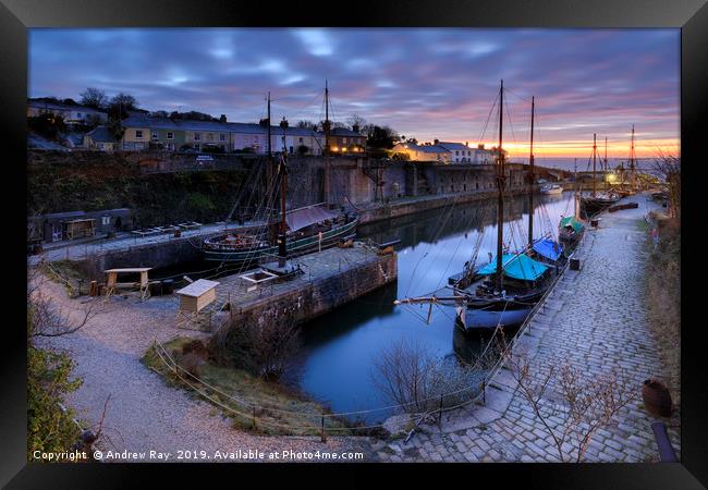 Early morning at Charlestown Framed Print by Andrew Ray