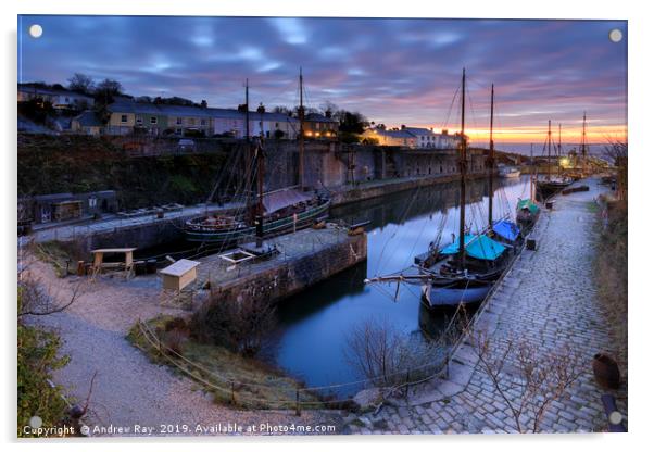 Early morning at Charlestown Acrylic by Andrew Ray