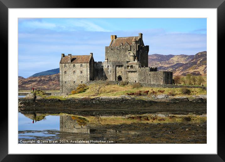 Majestic Eilean Donan Castle in the Scottish Highl Framed Mounted Print by Jane Braat