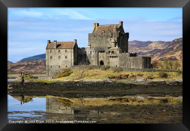Majestic Eilean Donan Castle in the Scottish Highl Framed Print by Jane Braat