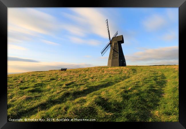 Track to Rottingdean Windmill Framed Print by Andrew Ray