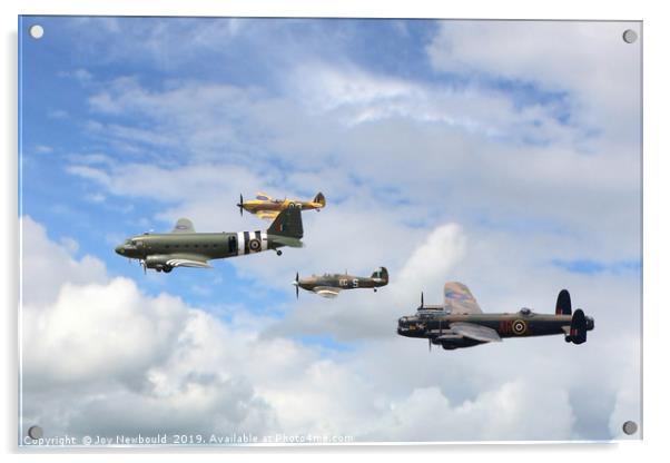 Battle Of Britain Memorial Flypast Acrylic by Joy Newbould