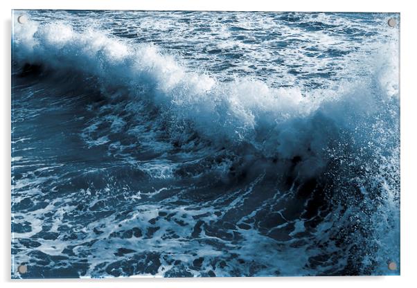 Ocean wave abstract Acrylic by Svetlana Sewell
