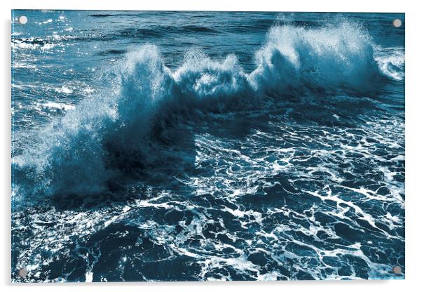 Ocean wave abstract Acrylic by Svetlana Sewell