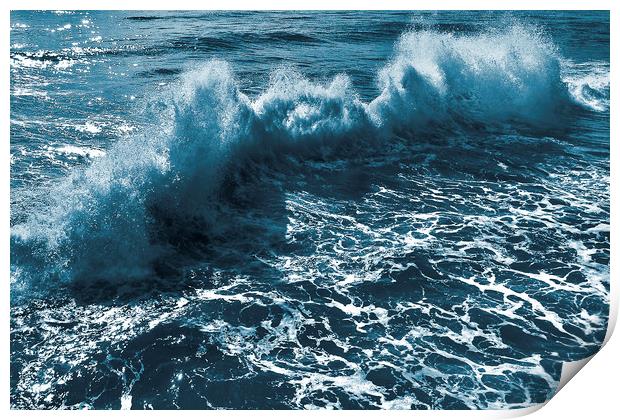 Ocean wave abstract Print by Svetlana Sewell