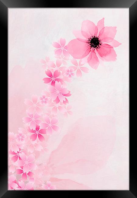 Floral Abstract Framed Print by Svetlana Sewell
