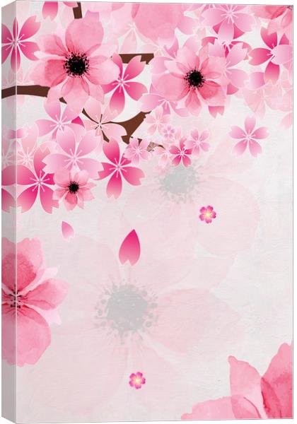Floral Abstract Canvas Print by Svetlana Sewell