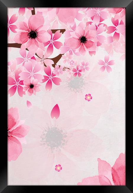 Floral Abstract Framed Print by Svetlana Sewell