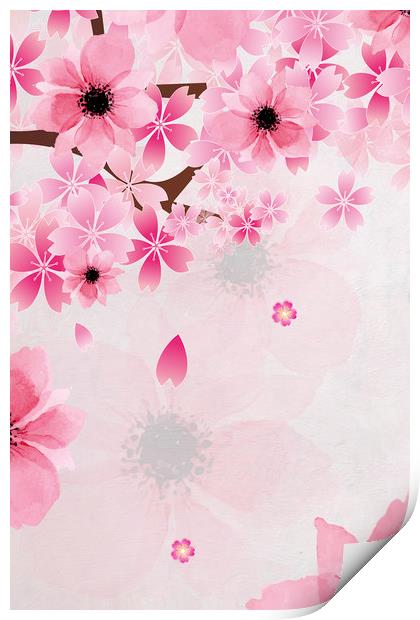 Floral Abstract Print by Svetlana Sewell