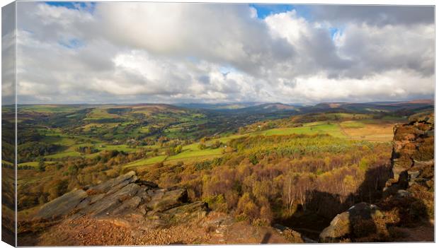 Autumn golds of the Peak District Canvas Print by Mark Harrop