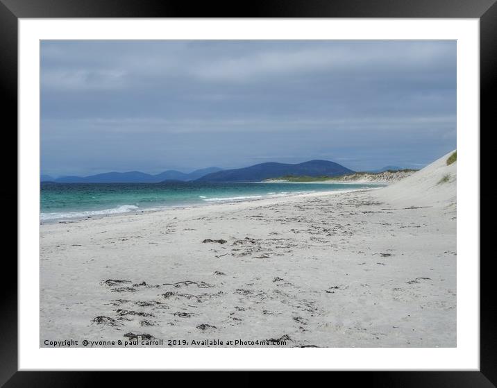 West Beach, Berneray, Outer Hebrides Framed Mounted Print by yvonne & paul carroll