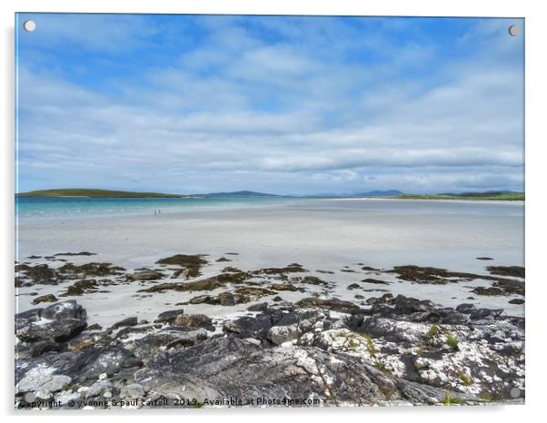 Clachan Sands North Uist at low tide Acrylic by yvonne & paul carroll