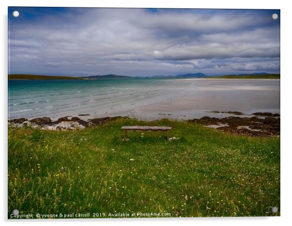 Machair and Clachan Sands, North Uist  Acrylic by yvonne & paul carroll
