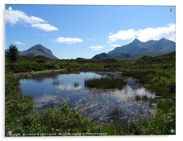 The Cuillins, Isle of Skye from Sligachan Acrylic by yvonne & paul carroll