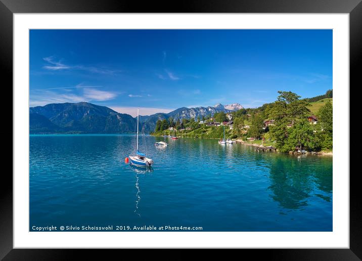 Attersee Framed Mounted Print by Silvio Schoisswohl