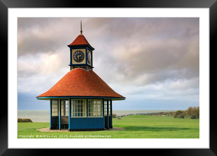 Frinton-on-Sea clocktower Framed Mounted Print by Andrew Ray