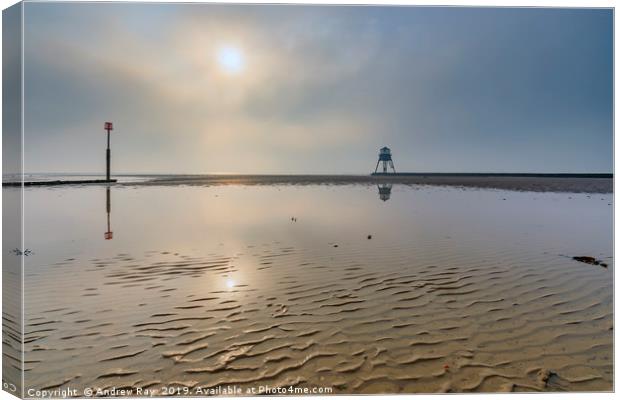 Into the light (Dovercourt) Canvas Print by Andrew Ray