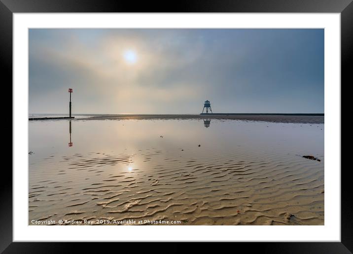 Into the light (Dovercourt) Framed Mounted Print by Andrew Ray