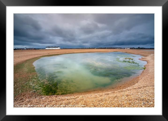 The pool (Shingle Street) Framed Mounted Print by Andrew Ray