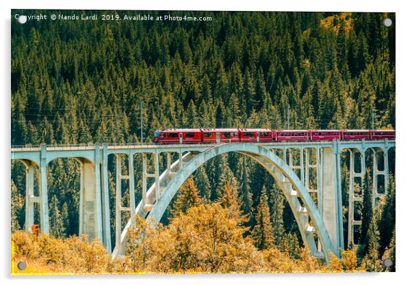 Langwies Viaduct Acrylic by DiFigiano Photography