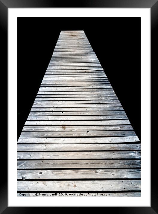 Untersee Pier Framed Mounted Print by DiFigiano Photography