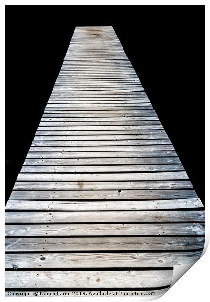 Untersee Pier Print by DiFigiano Photography
