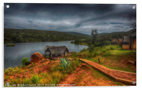 Breathtaking Lakeside Lodge, Entabeni Safari Acrylic by Gilbert Hurree