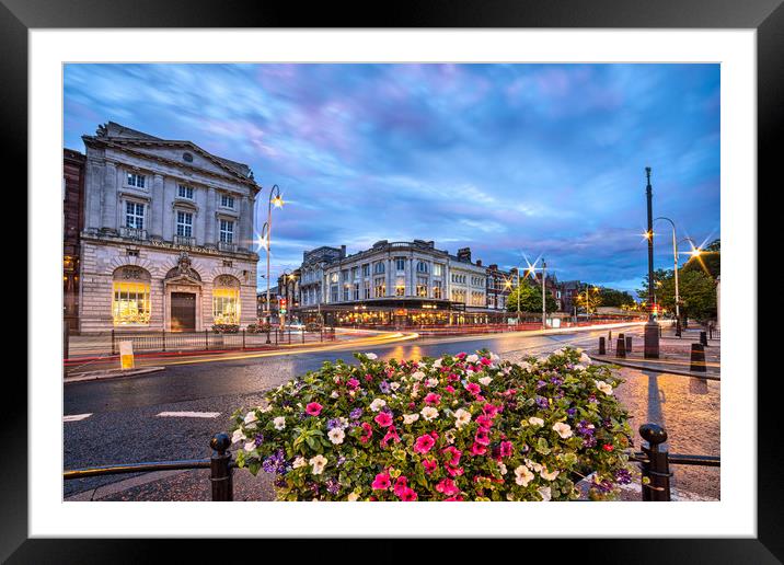 Lord Street in Southport Framed Mounted Print by Roger Green