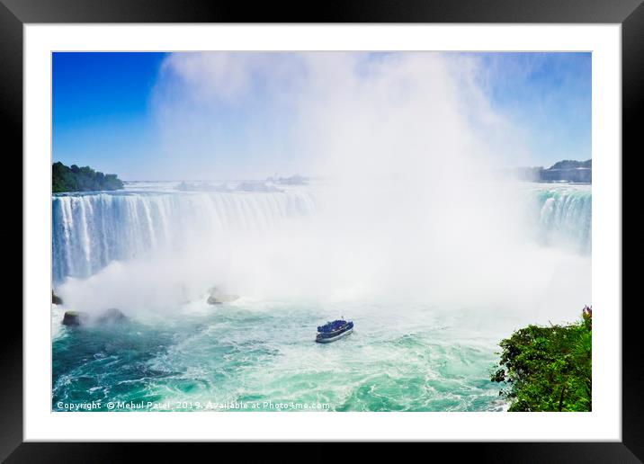 Horseshoe Falls, Niagara, Ontario, Canada Framed Mounted Print by Mehul Patel