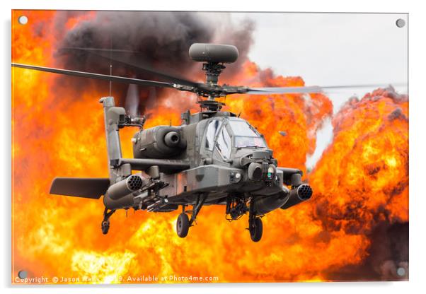 Army Air Corps WAH-64D Apache Acrylic by Jason Wells