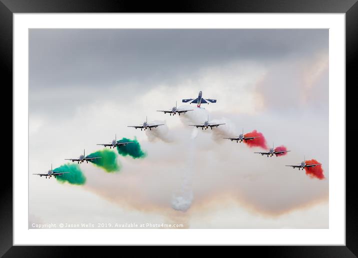 Frecce Tricolori Framed Mounted Print by Jason Wells