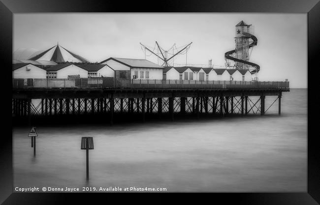 Pier at Herne Bay Framed Print by Donna Joyce