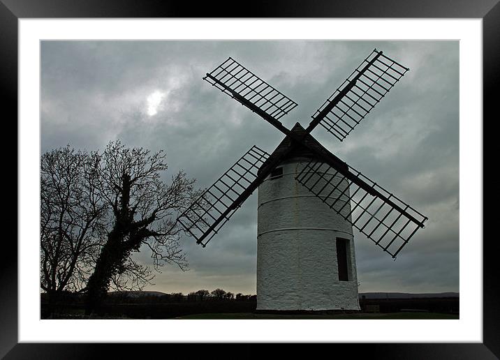 Ashton Windmill Framed Mounted Print by Roy Scrivener
