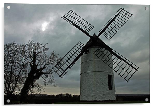 Ashton Windmill Acrylic by Roy Scrivener