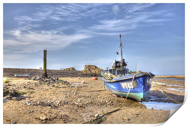 Low Tide at Bude Print by Mike Gorton