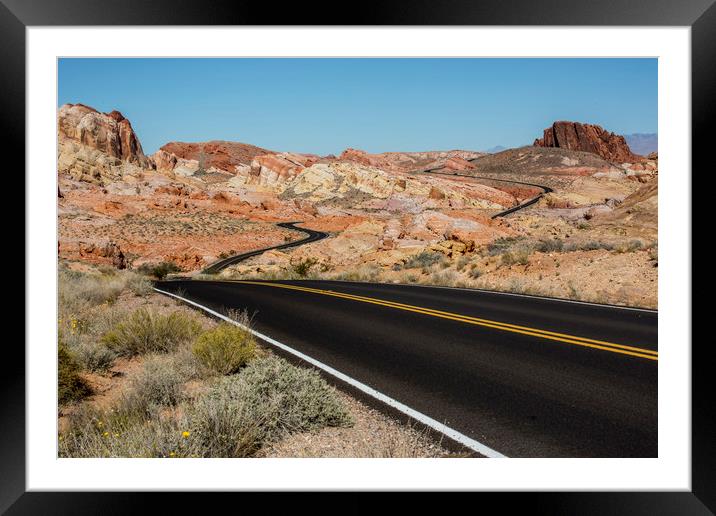 Valley of Fire Framed Mounted Print by David Hare