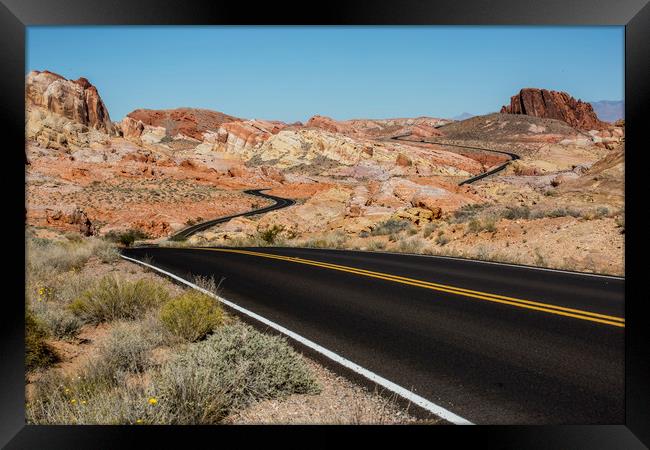 Valley of Fire Framed Print by David Hare