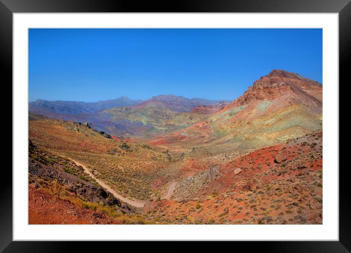 Titus Canyon Framed Mounted Print by David Hare