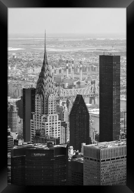 NYC Cityscape Framed Print by Jed Pearson