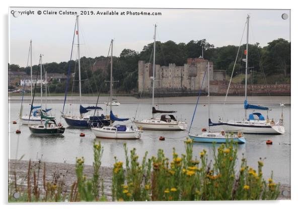 Upnor Castle Acrylic by Claire Colston
